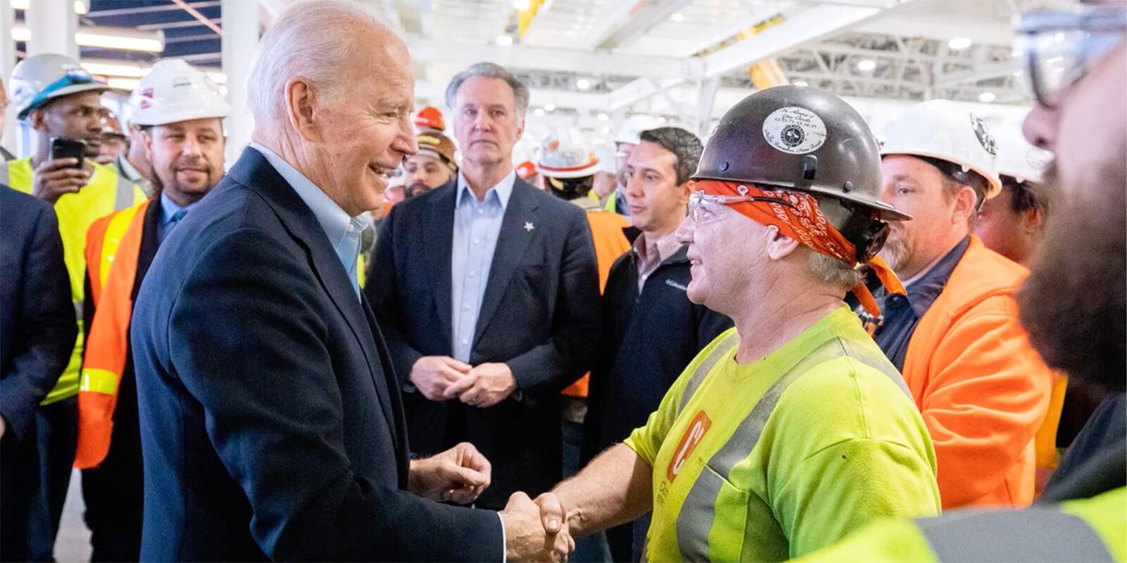 Joe Biden and workers